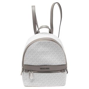 Michael Kors Grey Backpack with Silver Zips